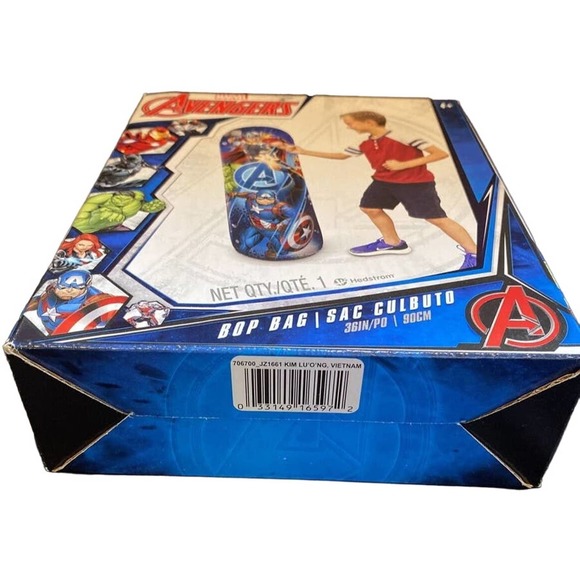 MARVEL AVENGERS 36” BOP BAG (HULK, THOR, IRON MAN, CAPTAIN AMERICA) KIDS 4+ NEW - Picture 4 of 4
